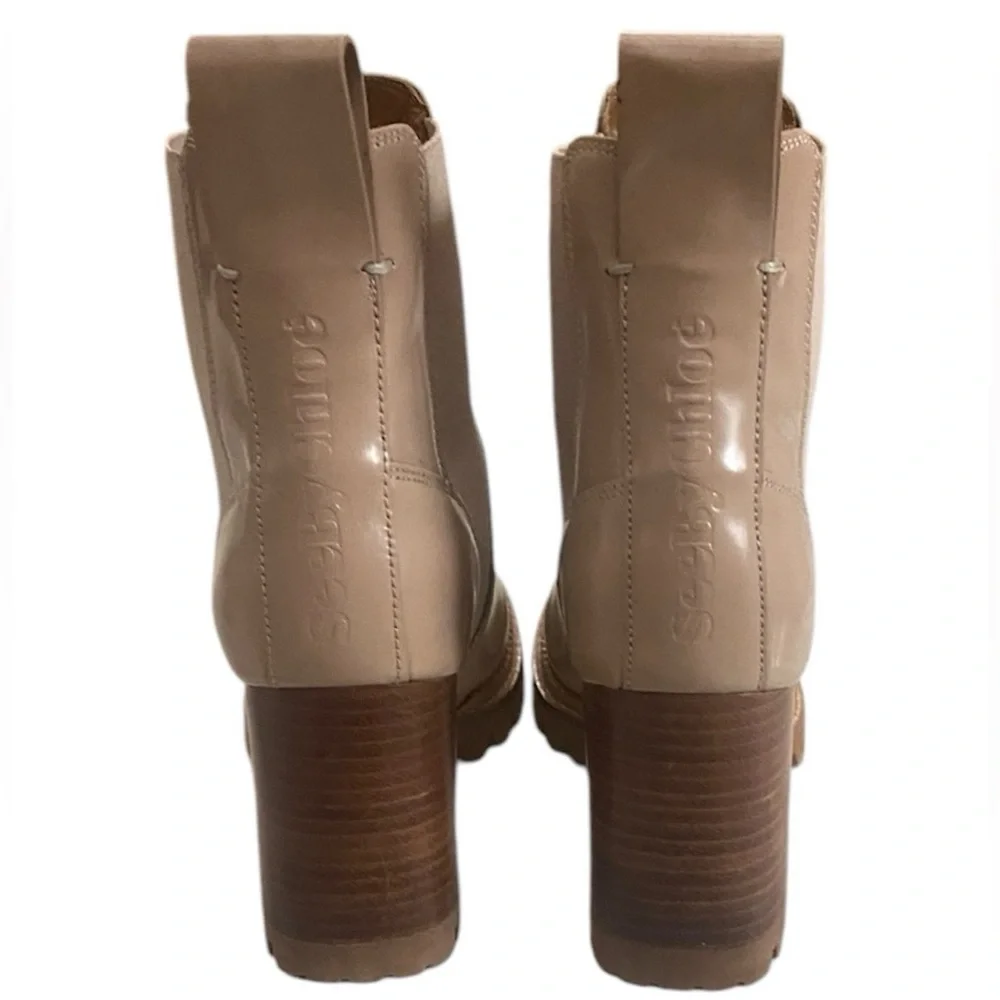 See by Chloe Mallory Chelsea lug sole boots(Dark Beige) - Picture 3 of 12